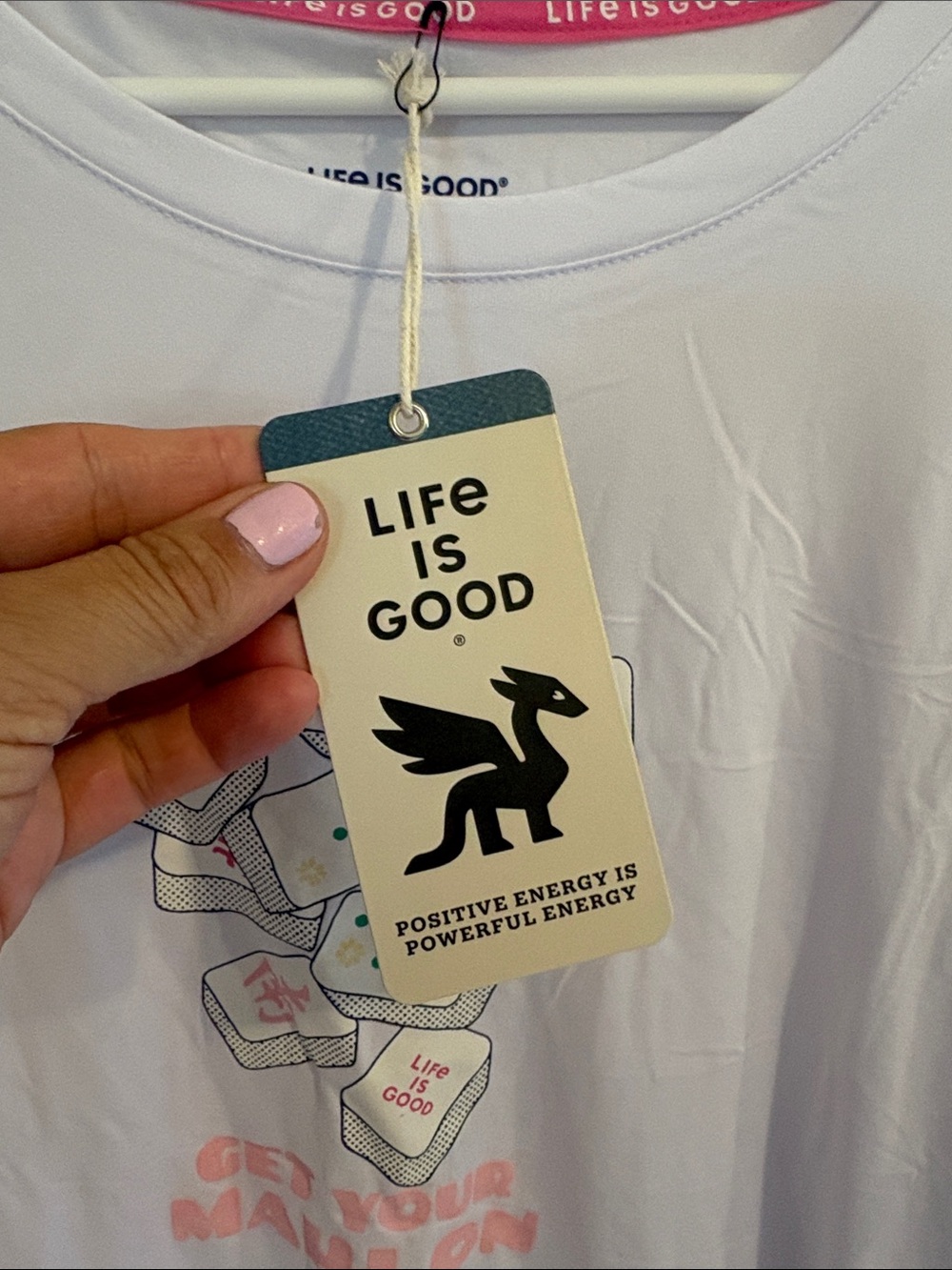 Life Is Good White mahjong pajama short set brand new multiple sizes - Picture 3 of 7